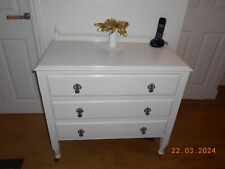white wide chest drawers for sale  BENFLEET