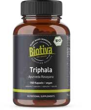 Triphala Bio (150 kapsułek) Ayurveda Biotiva (166,56 EUR/kg), używany na sprzedaż  Wysyłka do Poland