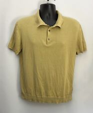 Camisa polo masculina COS US$ 99 M mistura de seda malha manga curta acabamento com nervuras Preppy comprar usado  Enviando para Brazil