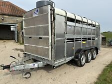 ifor williams tri axle livestock trailer for sale  WHITBY