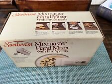 Mixer manual vintage Sunbeam Mixmaster 5 velocidades amêndoa portátil 03056 comprar usado  Enviando para Brazil