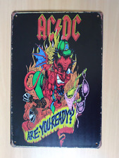 Plaque metal acdc d'occasion  Barjac