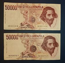 Banconote 50000 lire usato  Italia