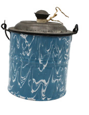 Antique graniteware blue for sale  Durand