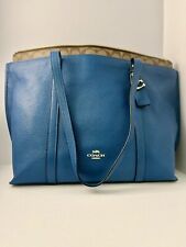 coach blue leather handbag for sale  Maricopa