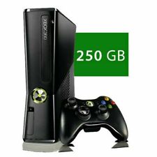 Console preto Microsoft Xbox 360 Slim - 250Gb (PAL), usado comprar usado  Enviando para Brazil