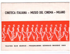 MILANO THEATER SAN MARCO - 1965 PROGRAM - ITALIAN FILM LIBRARY for sale  Shipping to South Africa