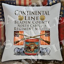 Continental Line North Carolina Revolutionary War Themed Pillow sham/covering for sale  Shipping to South Africa