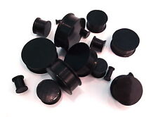 PAIR (2 pcs) Superflex Black Silicone Ear Flesh PLUGS for sale  Shipping to South Africa