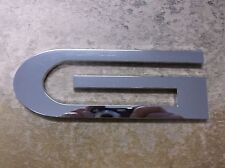 NOS OEM REGAL BOAT PLASTIC STICK ON 5 1/2" WIDE X 2" HIGH SILVER LETTER "G" , used for sale  Shipping to South Africa