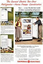 General Electric GE Refrigerator Freezer Combo 40's Fashion Print Ad 1948 for sale  Shipping to South Africa