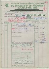 Karlsruhe rechnung 1941 gebraucht kaufen  Leipzig