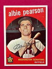 1959 Topps Albie Pearson #4 Washington Senators ¡Nuevo nítido!  segunda mano  Embacar hacia Argentina