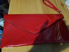 red patent clutch bag for sale  CHELMSFORD