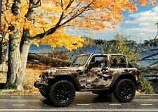 Jeep Wrangler 2018 edición camuflaje fundido a presión escala 1/34 retroceso segunda mano  Embacar hacia Argentina