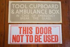 Tool Cupboard Ambulance Box British Railways Railway Notice & Transfer for sale  Shipping to South Africa