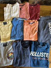 Usado, Lote de 10 camisetas masculinas Hollister Abercrombie & Fitch manga curta longa tamanho XS comprar usado  Enviando para Brazil