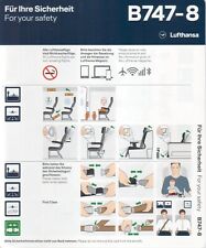 Safety card lufthansa for sale  Shipping to Ireland