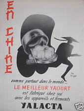 1956 yalacta advertisement d'occasion  Expédié en Belgium