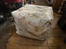 cowhide ottoman for sale  PWLLHELI