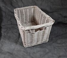 White wicker basket for sale  CARDIFF
