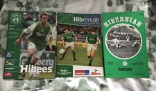 Hibernian football programmes for sale  DURHAM