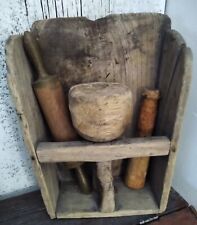 Colher seca mortizada de madeira primitiva antiga grande melhor pátina comprar usado  Enviando para Brazil