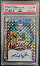 2023 PANINI MOSAICO RANDALL CUNNINGHAM EM FOCO AUTOGRAFADO SP CLASSIFICADO PSA 10 LEITURA *YCC* comprar usado  Enviando para Brazil