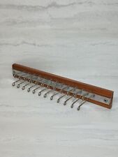 Used, 24 Hook Vintage wood Wall Mount Tie Rack Belt closet holder for sale  Shipping to South Africa