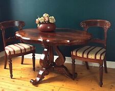 Antique 19th Set Sofa Coffee Table Chairs Biedermeier Mahogany Carved Victorian segunda mano  Embacar hacia Argentina