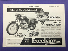 Excelsior talisman motorcycle for sale  BRIDPORT