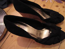 Schuhe kork schwarzes gebraucht kaufen  Bauerbach,-Cappel,-Moischt