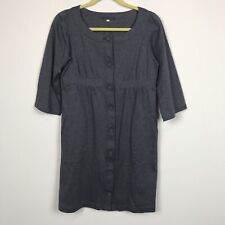 Adieu Tristesse Women's Size 38 Gray Button Down Sheath Dress for sale  Shipping to South Africa
