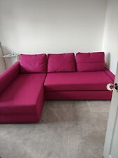 Pink shaped sofa for sale  CHATHAM