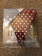Christmas bunting red for sale  WARE