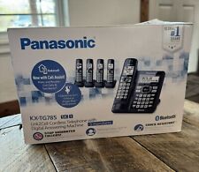 Telefone Panasonic KX-TG785 SK Bluetooth secretária eletrônica teclados duplos 5 aparelhos comprar usado  Enviando para Brazil