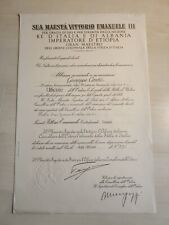 Ww2 diploma ufficiale usato  Brescia