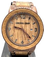 Usado, Original Grain “The Barrel” Relógio de Quartzo de Madeira BATERIA NOVA comprar usado  Enviando para Brazil