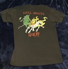Camisa turnê concerto 1985 ORIGINAL vintage SLAYER Hell Awaits - Thrash Metal comprar usado  Enviando para Brazil