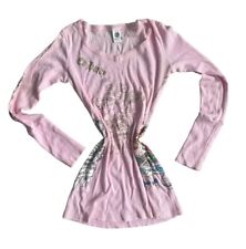 Camisa manga longa Ed Hardy com nervuras rosa tamanho M gola V Y2K comprar usado  Enviando para Brazil