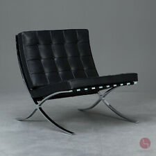 Knoll Barcelona Chair mit schwarzem Leder Lounge Sessel Mies van der Rohe TOP gebraucht kaufen  Würzburg