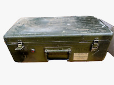 Caixa de rádio militar vintage industrial metal lata 14'x24x8 apenas a caixa comprar usado  Enviando para Brazil