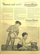 Radiadores del día D de General Motors enfriadores de aire para niños caja de arena anuncio impreso vintage 1945 segunda mano  Embacar hacia Argentina