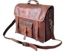 Leather laptop messenger for sale  USA