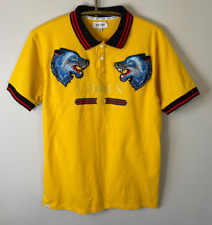 Camisa polo RS1NE CHAIN XL amarela LOBOS bordada RSINE dez racks streetwear comprar usado  Enviando para Brazil