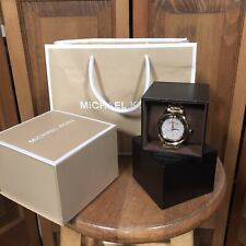 Relógio Michael Kors Kinley embalagem original bolsa de presente caixa cor dourada pavê face comprar usado  Enviando para Brazil