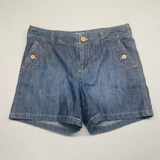 Shorts jeans feminino GH BASS 8 bermudas cintura média lavagem média comprar usado  Enviando para Brazil