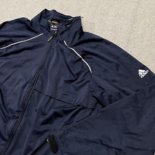 Jaqueta Adidas masculina XL azul marinho golfe atlético leve com zíper completo à prova de clima comprar usado  Enviando para Brazil