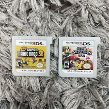 Lote de cartuchos New Super Mario Bros 2 & Super Smash Bros Nintendo 3DS somente pacote comprar usado  Enviando para Brazil