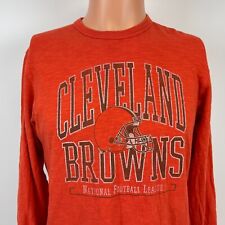47 Brand Cleveland Browns Scrum Long Sleeve T Shirt NFL Football Orange S, used for sale  Shipping to South Africa